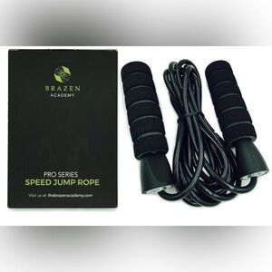 Brazen Academy NWT Elite Pro Series Speed Jump Rope Cardio Gym Black Green OS